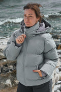 Fox C Pufferjacke | Hellgrau