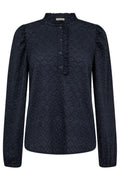 Rigga Bluse | Marineblauer Blazer