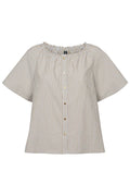 Melissa Bluse 2770 | Hellblau Beige