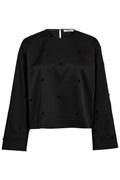Clover Dot Bluse 35914 | Schwarz