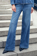Dara Deco Jeans Regular | Regular Mittelblau