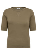 Oma Stickerei SS Tee | Armee
