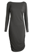 Alma Ls Turn Dress | Dunkelgrau