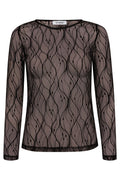 Mercy Mesh O-Bluse 33187 | Dunkelbraun