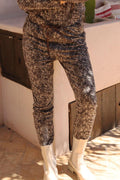 Alma Hose | Mocca Braune Spitze