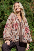 Rosewood Blouse | Creme Rose | Bluse von Black Colour