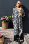 Mag Ls Vneck Dress | Graues Lurex Leo