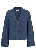 Money Cardigan 204497 | Marineblauer Blazer Melange