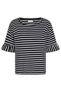 Marline Tee | Schwarz Brilliantweiß