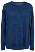 Lora Ls Bluse | Marine Melange