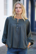 Nella Bluse 2794 | Blaugrau