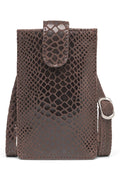 Handytasche 16042 | Braun Kroko