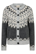 Merla Cardigan 204851 | Dunkelgrau Meliert Hellgrau Meliert