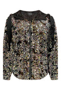 Lamilla Jacke | Schwarze Pailletten