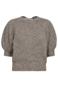 Coralie Bow Rib Knit 32135 | Walnuss
