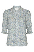 Diana Misty Blumenbluse | Blau
