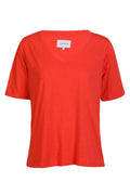 Ulla Ss Vneck Tshirt | Koralle