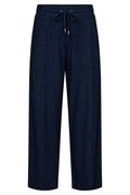 Lora Hose | Marineblau Melange