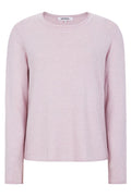 Srmarla O-Ausschnitt Rollrand Strick Sr219-208 | Hushed Violet Melange