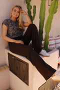 Alma Weite Hose | Mocca