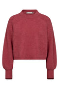 Coralie Crop Rib O-Knit 32140 | Magenta