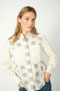 Weina Geo-Shirt | Ekru
