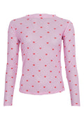 Annie Mesh Bluse | Rosa Herz