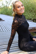 Lisa Ls Spitzenbluse | Schwarz