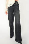 Candia Peach Jeans Lang | Lang Schwarz