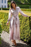 Nova Kleid mit Paisley-Bordüre | Rosa