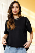 Joni Ss T-Shirt | Schwarz