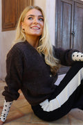 Fro O Neck Cardigan | Schokolade