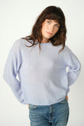 Mape O-Neck-Strick | Brunnera Blau