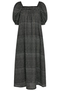 Tiia Kleid | Schwarz Offwhite