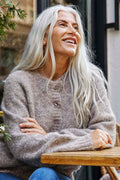 Louisa Cardigan | Desert Taupe Melange 