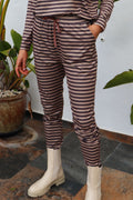 Alma Hose | Braun gestreift