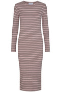 Natalia Ls Kleid | Graugold Lurex