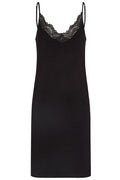 Slip-Kleid aus Daisy-Spitze | Schwarz