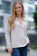 Tokyo Strickbluse | Sand