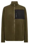 Carrow Fleecejacke | Misty Olive