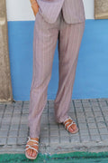 Simi Hose | Hellbraun Simili