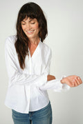 Hassie Pleat Shirt | Weiß