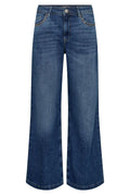 Dara Deco Jeans Lang | Lang Mittelblau
