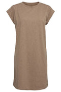 Ulla T-Shirt-Kleid | Staubiges Hellbraun