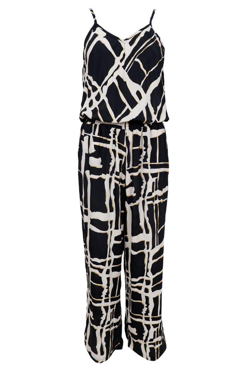 Luna Ella Jumpsuit | Black Art | Kjole fra Black Colour