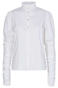 Sandy Popeline Puff Shirt | Weiß