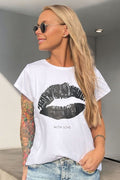 The Kiss Tee 33100 | Weiß Schwarz