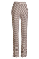 Natalia Straight Pants | Brown Creme Stripe | Bukser fra Liberté