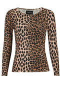Mesh Ls Sparkle T-Shirt | Lux Leo Diamond Dot | Bluse von Liberté