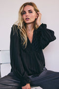 Lulu Smock Bluse 35712 | Schwarz